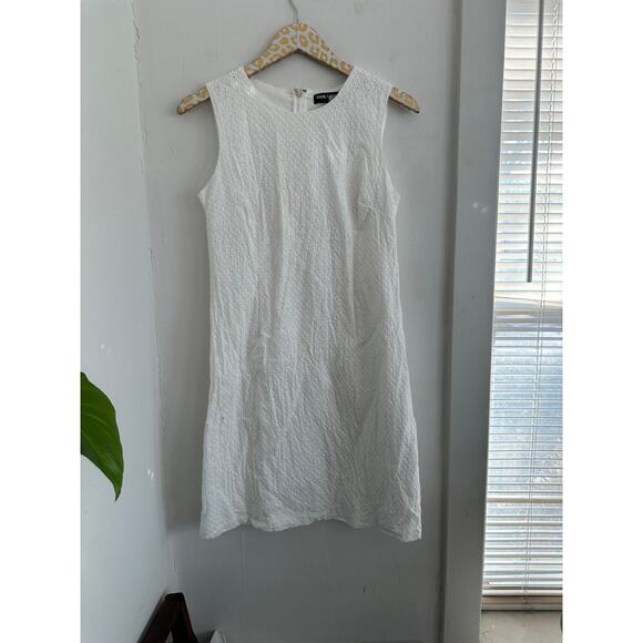 Karl Lagerfeld Women's White Eyelet Dress | Size 8 - Picture 1 of 4
